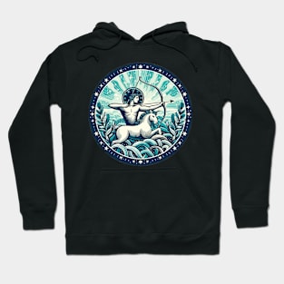 "Celestial Bliss: Sagittarius Unleashed" - Zodiac Horoscope Star Signs Hoodie